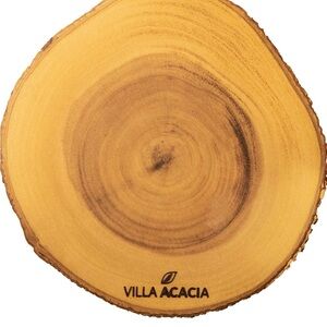 Thirteen Chefs Acacia Wood Serving Platter,Solid Acacia Wood with Live EdgeLarge